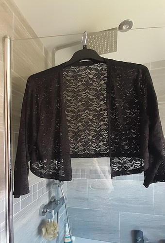 Black lace bolero - black, jacket