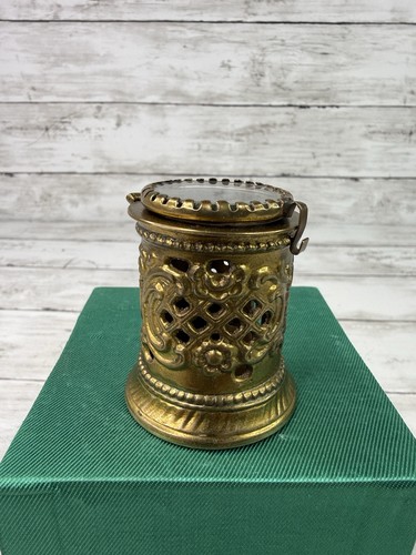 Brass postage stamp spool - postage,