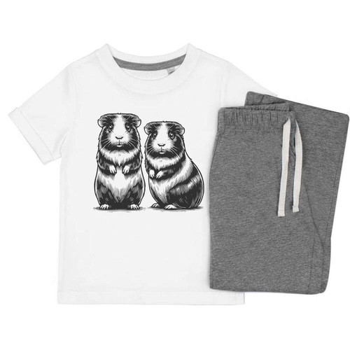 Two guinea pigs kids - pigs',