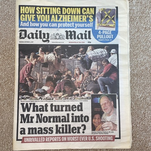 Daily mail newspaper - mail, oct