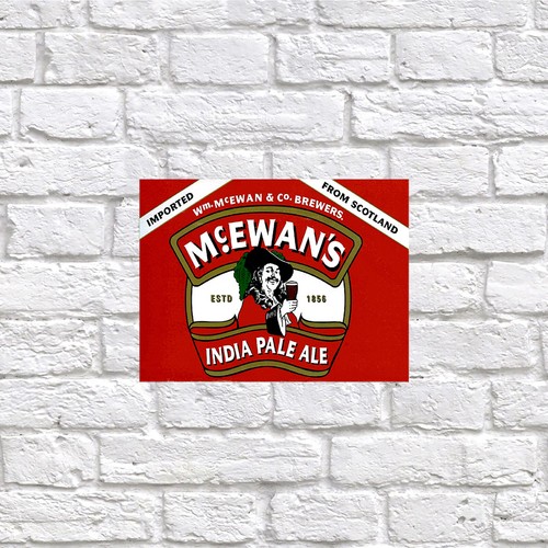 Mcewan retro tin metal - retro, sign