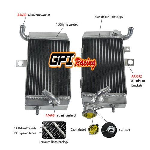 Aluminum radiators for - l&r,