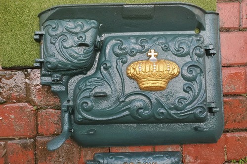Antique iron door cast - antique,