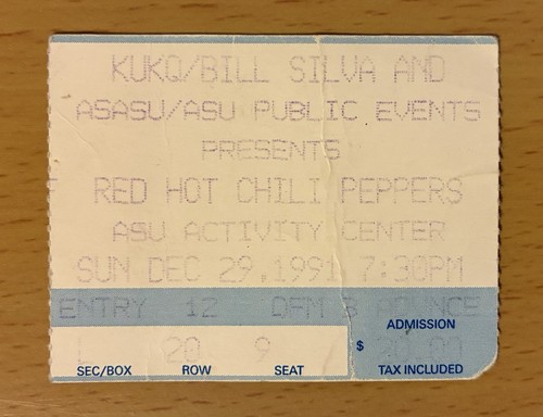 1991 red hot chili peppers - 1991, /