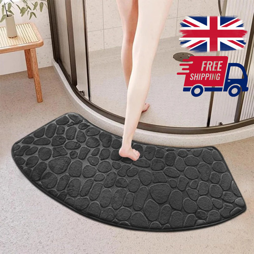 Bathroom absorbent mat curved - absorbent,