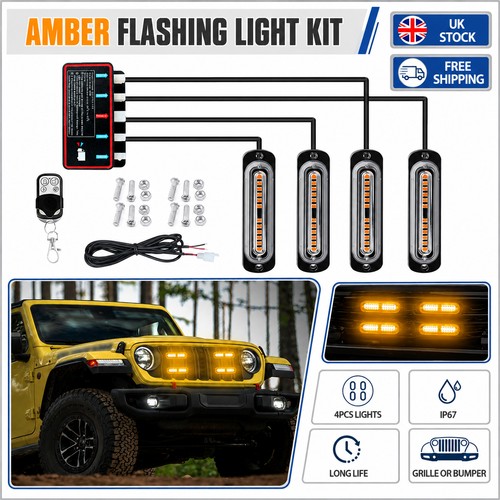 12led amber recovery - 4x, strobe