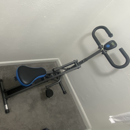 Upright exercise bike - exercise,