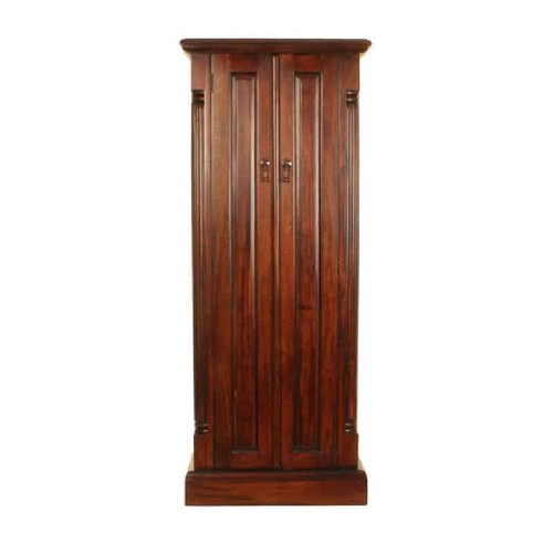 Solid mahogany media cupboard - mahogany,