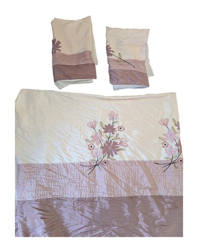 Floral embroidered duvet - floral, cover