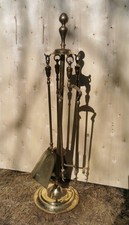 Large Vintage Brass Fire