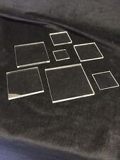 CLEAR PERSPEX ACRYLIC SQUARES 2mm 3mm 4mm 5mm 6mm 8mm 10mm