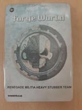 Games Workshop Warhammer40k Forgeworld Chaos Renegade Militia Heavy Stubber Team