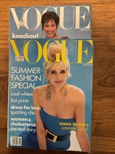 Vogue US x2 Vintage Fashion From 1990