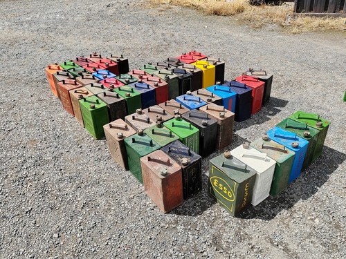 Vintage petrol jerry can - petrol,