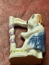 Wade Whimsies Drum Box Series Harpy Musician Dog Figurine