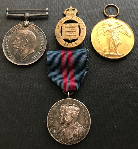 Wwi medals pair pte - f, bray