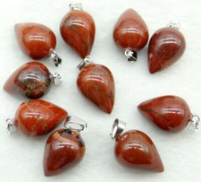 Crystal Quartz Tear Drop Stone Healing Pendant Necklace Chakra Reiki Anxiety