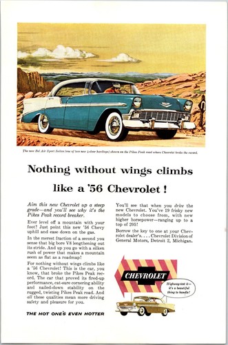 Print 1956 chevrolet - 1956, bel