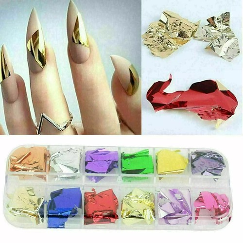 Nail art foil - art, silver