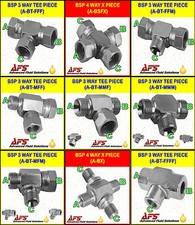 Hydraulic Steel 3-Way BSP T