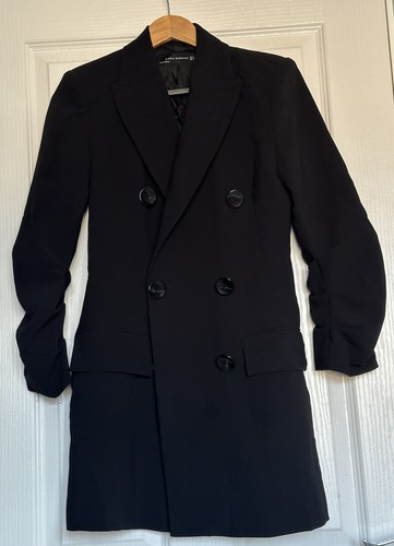 Zara black longline blazer - zara,