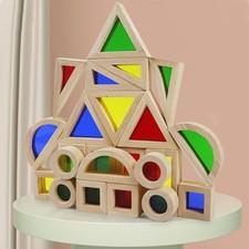 24 Pcs Baby Blocks Wooden