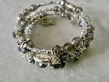 Dark Grey Crystal Bracelet