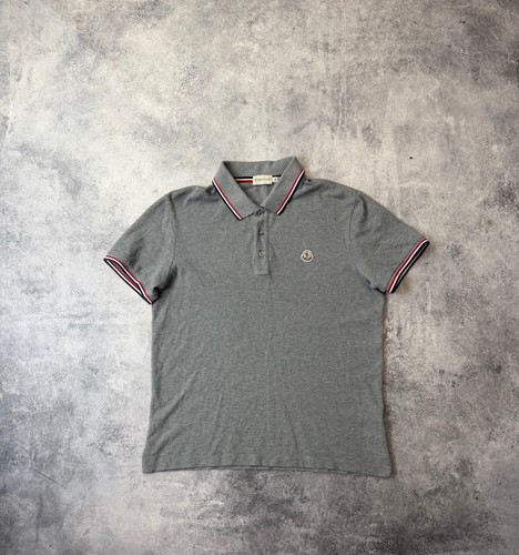 Moncler grey polo shirt - grey,