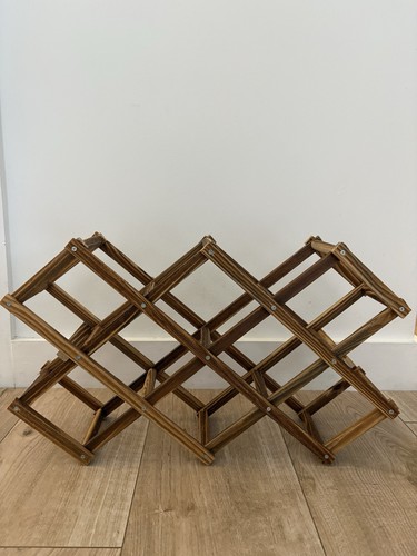 Expandable wooden wine - wine, rack
