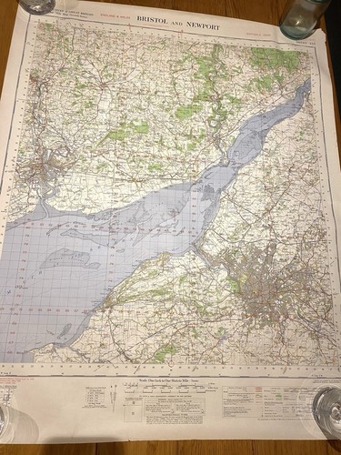 Old map bristol newport - &,