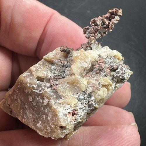 Native copper crystal - native, in