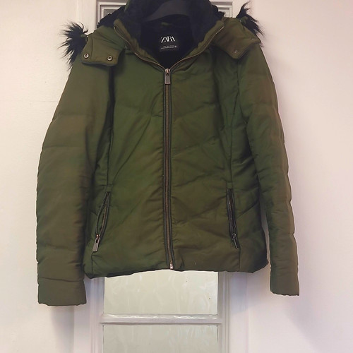 Zara womens green - zara, hooded