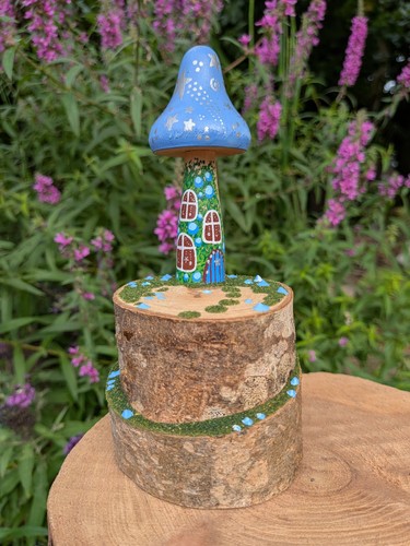 Mushroom fairy house with - house,