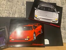 LAMBORGHINI DIABLO VT  LARGE SIZE  BROCHURE PACK IN LOGO FOLDER. 1994 See photos
