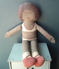 Vintage 1960s 1970s cloth doll