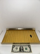Vintage 1950s Parker Fountain Pen Store Display Brass Metal Tray 13-1/4" Wide