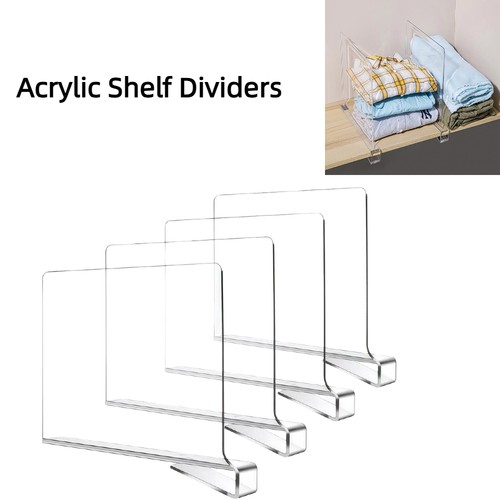 Acrylic shelf dividers pack - acrylic,