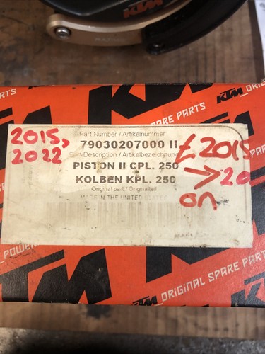 Ktm piston 250 strokes - 4, 15-22