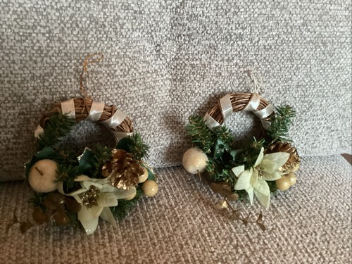 Pair vintage mini - mini, wreath
