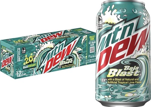 Mountain dew baja blast - mountain,