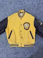 Vintage Pageboy Varsity Jacket Full Zip Leather Sleeve Size M ✅