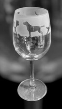 LABRADOR Frieze Boxed 35cl Crystal Wine Glass