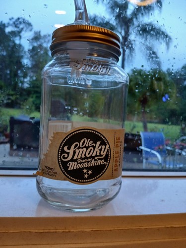 Mason jar old smoky moonshine - smoky,
