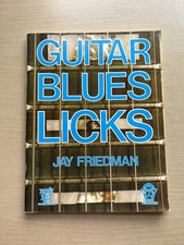 Guitar Blues Licks by Jay Friedman Vintage Paperback 1979 Guitar Tuition