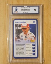 Lewis Hamilton Top Trumps Tournament 2009 F1 Trading Card MGC 9 Graded [N2]