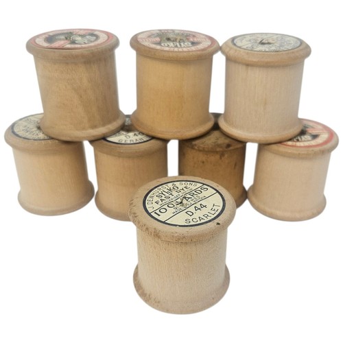 Vintage wooden cotton reels - wooden,