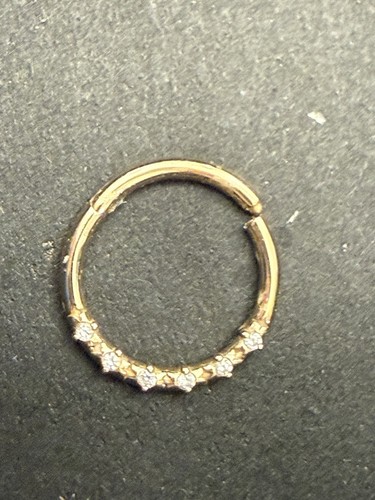 14k yellow gold 10mm clicker - 14k,