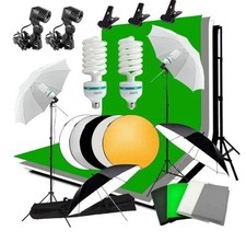Abeststudio Photo Studio Continuous Lighting Kit 2x135W Bulb,4x 1.6 * 3m