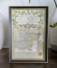 Engraved and framed Map of