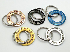 Personalised Engraved Dog Tag ID /  Double Sided Dog Cat Pets Name Identity